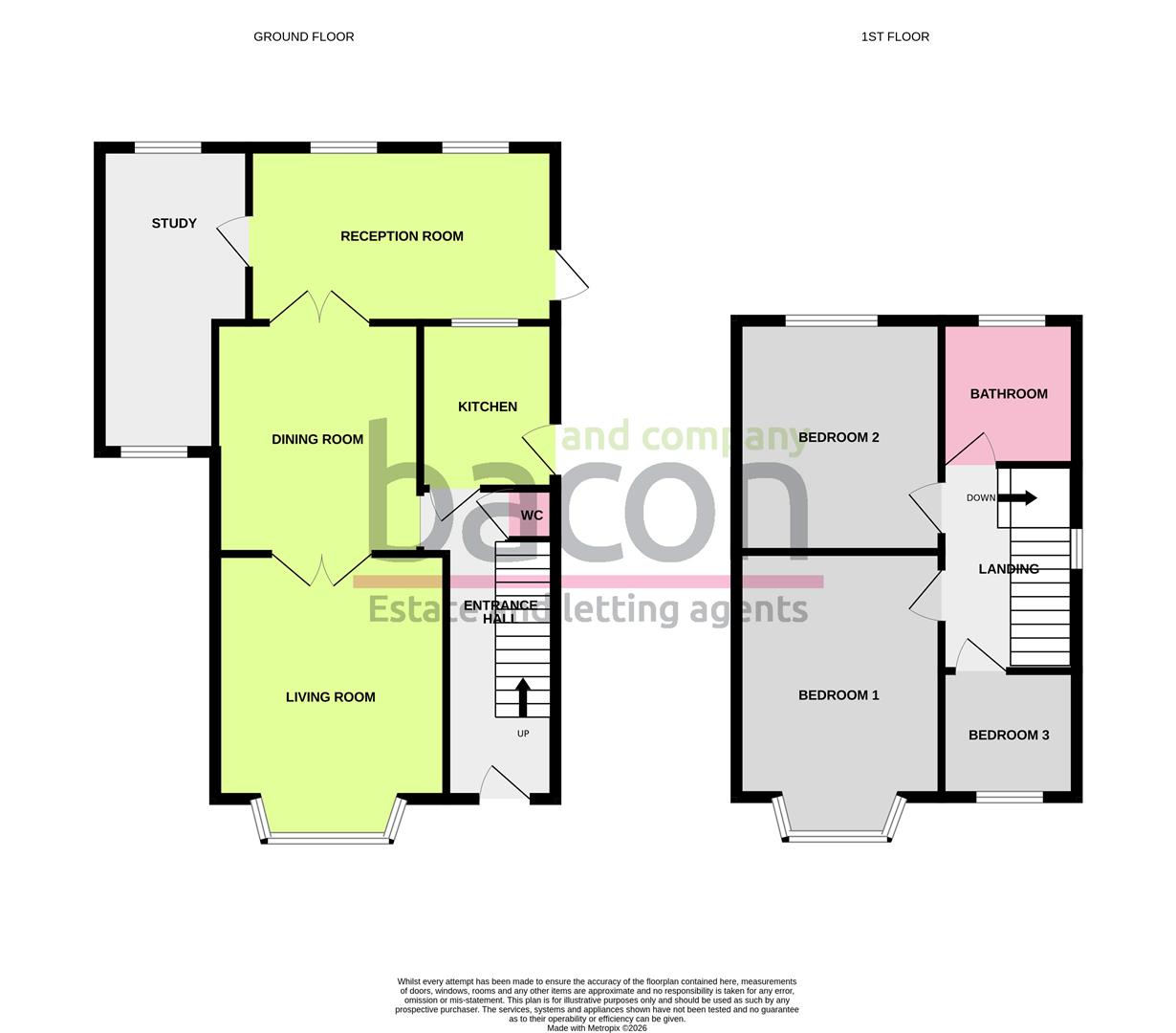 Floor Plan | House - Detached | Pavilion Road, Broadwater, Worthing, West Sussex, BN14 7EG | For Sale
